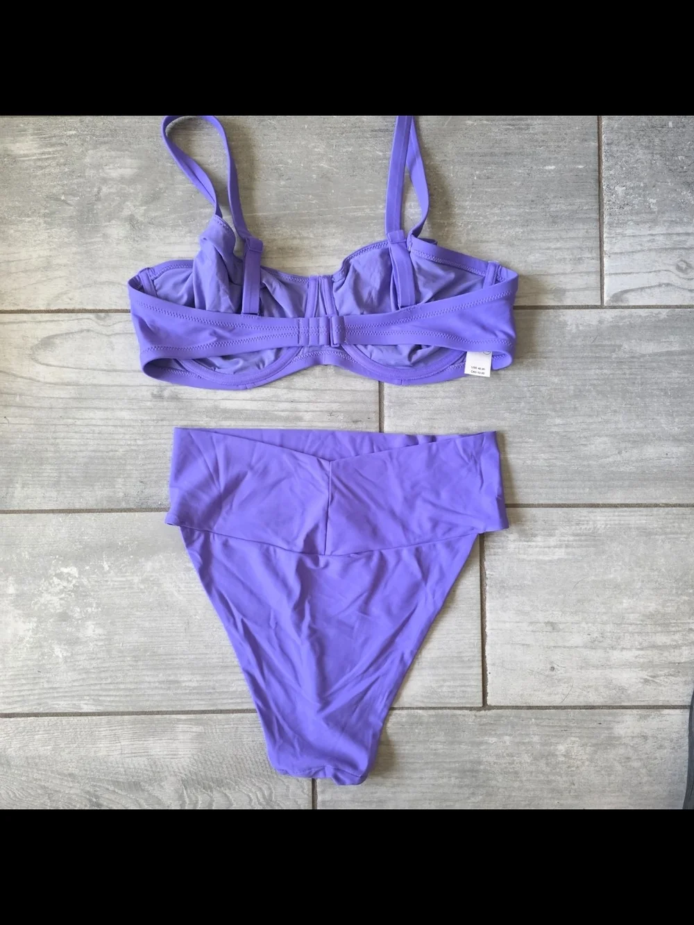 NWT ✨️aerie✨️ Bright Purple Underwire Bikini Set 38DD / L 👙🏖💜